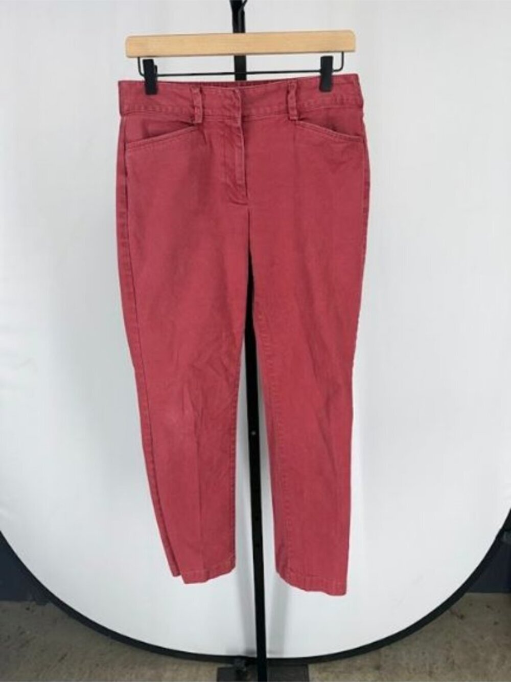 Lands' End Soft Rosewood Mid Rise Straight Pants